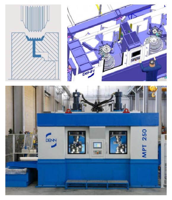 DENN MPT 250 pulley forming machine