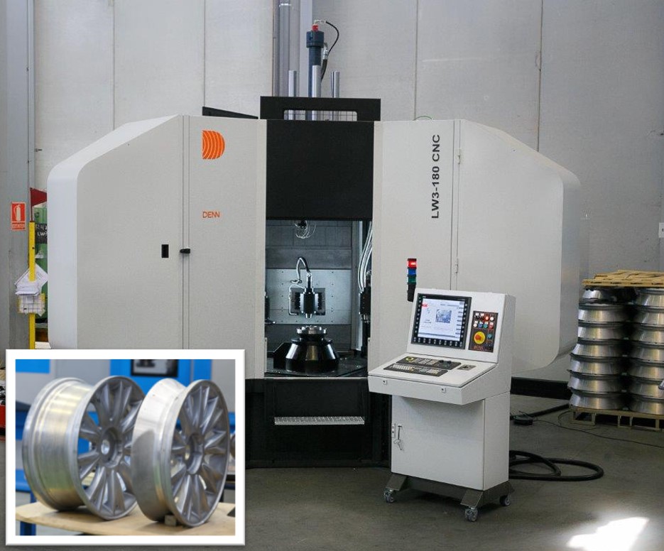 DENN wheel flow forming machine