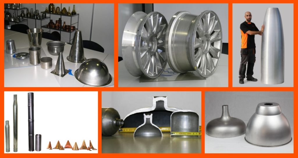 sample parts formed on DENN machinery