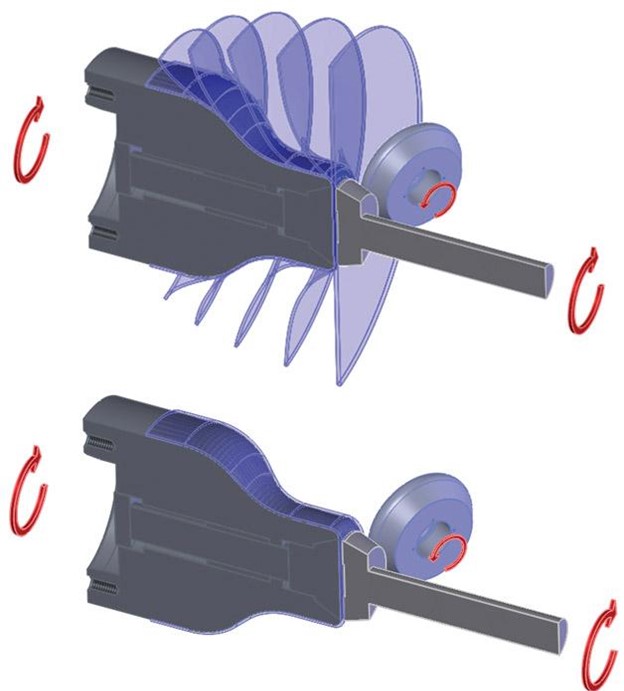 DENN metal spinforming schematic